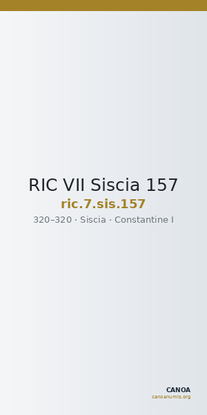 RIC VII Siscia 157 — CANOA