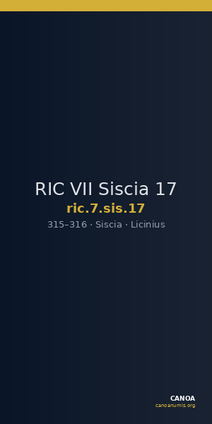 RIC VII Siscia 17 — CANOA