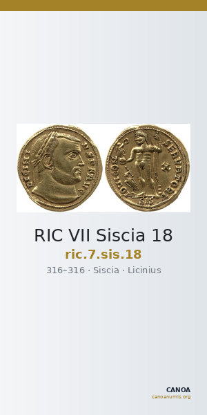 RIC VII Siscia 18 — CANOA