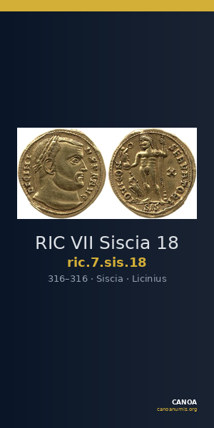 RIC VII Siscia 18 — CANOA
