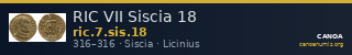 RIC VII Siscia 18 — CANOA