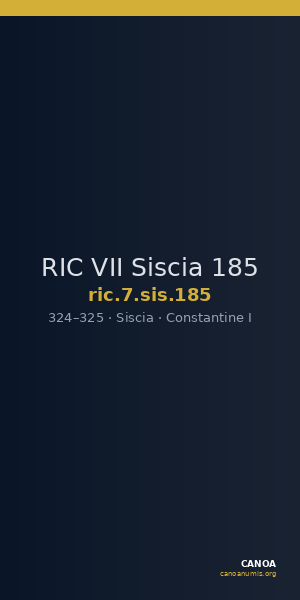 RIC VII Siscia 185 — CANOA