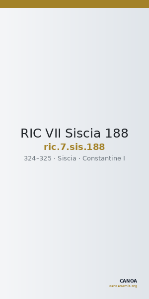 RIC VII Siscia 188 — CANOA
