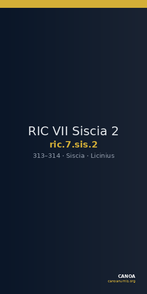 RIC VII Siscia 2 — CANOA