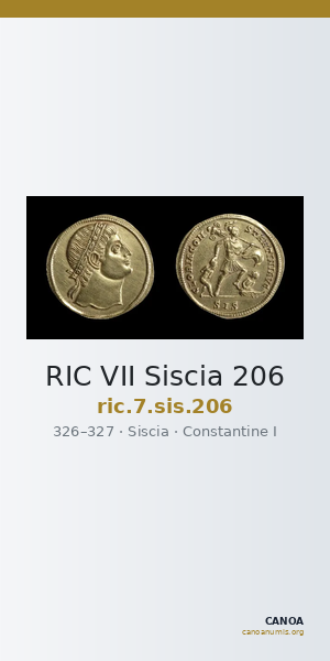 RIC VII Siscia 206 — CANOA