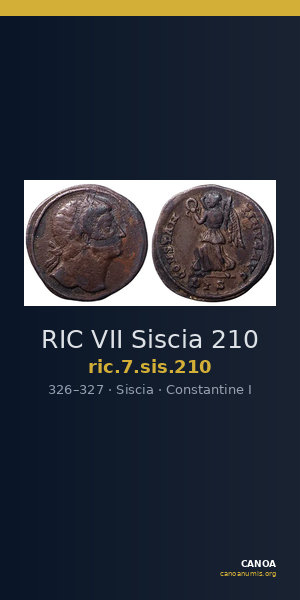 RIC VII Siscia 210 — CANOA