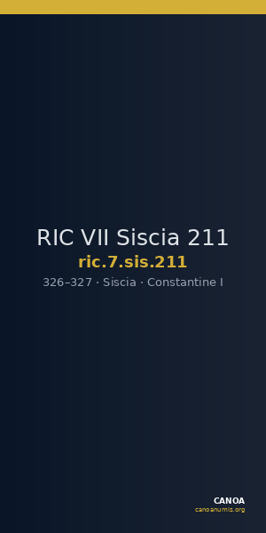 RIC VII Siscia 211 — CANOA