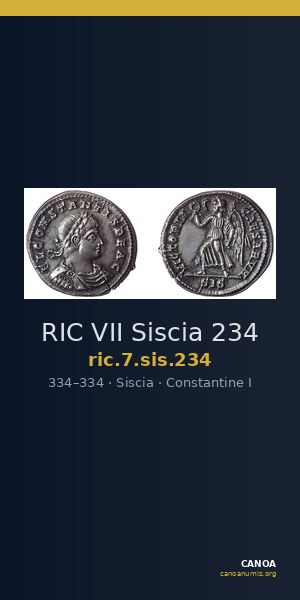 RIC VII Siscia 234 — CANOA