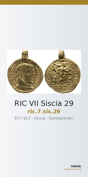 RIC VII Siscia 29 — CANOA