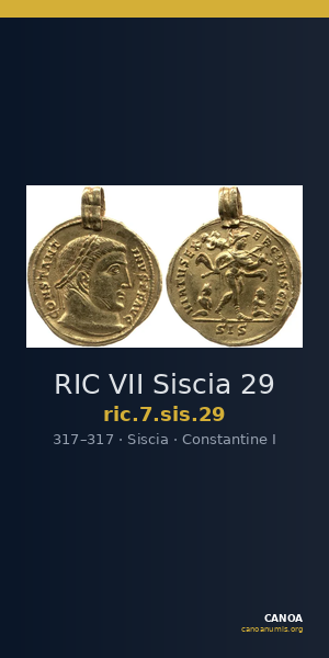 RIC VII Siscia 29 — CANOA