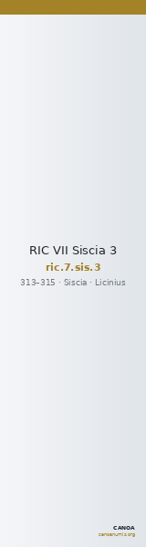 RIC VII Siscia 3 — CANOA