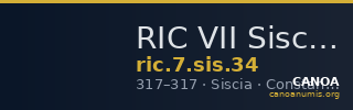 RIC VII Siscia 34 — CANOA