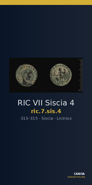 RIC VII Siscia 4 — CANOA