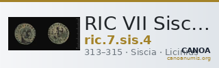 RIC VII Siscia 4 — CANOA