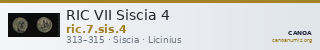 RIC VII Siscia 4 — CANOA