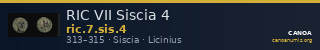 RIC VII Siscia 4 — CANOA