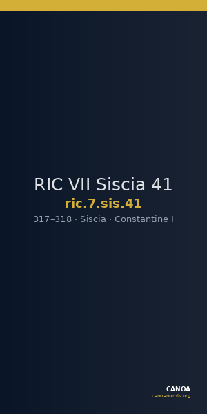 RIC VII Siscia 41 — CANOA