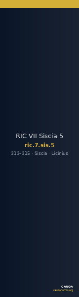 RIC VII Siscia 5 — CANOA