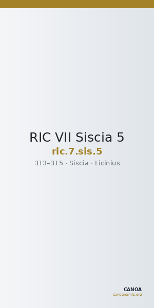 RIC VII Siscia 5 — CANOA