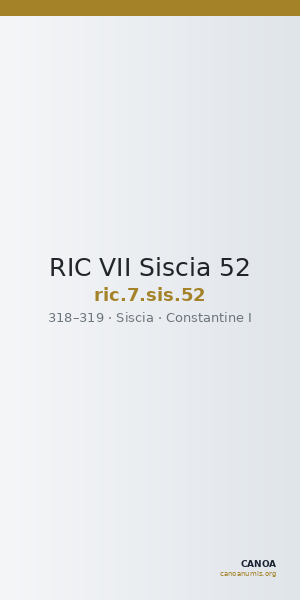 RIC VII Siscia 52 — CANOA