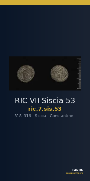 RIC VII Siscia 53 — CANOA