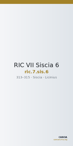 RIC VII Siscia 6 — CANOA
