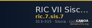 RIC VII Siscia 7 — CANOA
