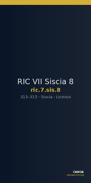 RIC VII Siscia 8 — CANOA