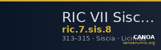 RIC VII Siscia 8 — CANOA