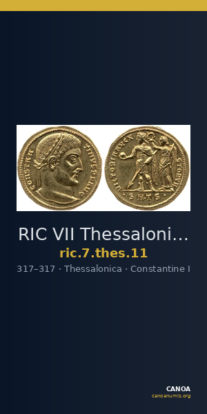 RIC VII Thessalonica 11 — CANOA