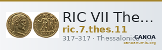 RIC VII Thessalonica 11 — CANOA