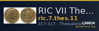 RIC VII Thessalonica 11 — CANOA