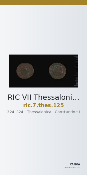 RIC VII Thessalonica 125 — CANOA