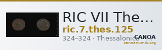 RIC VII Thessalonica 125 — CANOA