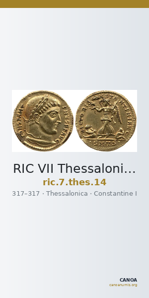 RIC VII Thessalonica 14 — CANOA