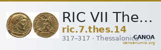 RIC VII Thessalonica 14 — CANOA