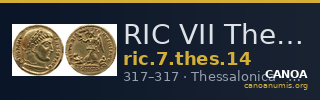 RIC VII Thessalonica 14 — CANOA
