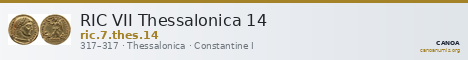 RIC VII Thessalonica 14 — CANOA