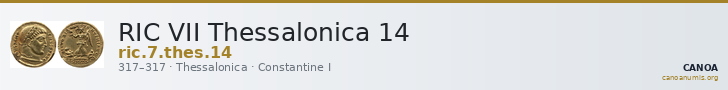 RIC VII Thessalonica 14 — CANOA