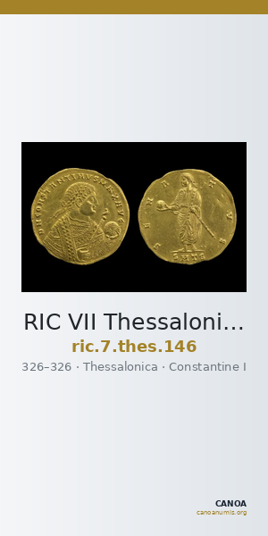 RIC VII Thessalonica 146 — CANOA