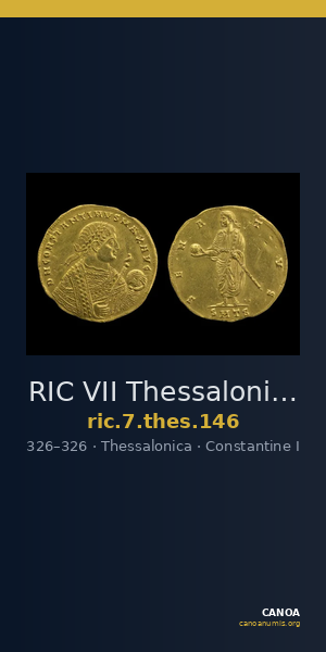 RIC VII Thessalonica 146 — CANOA
