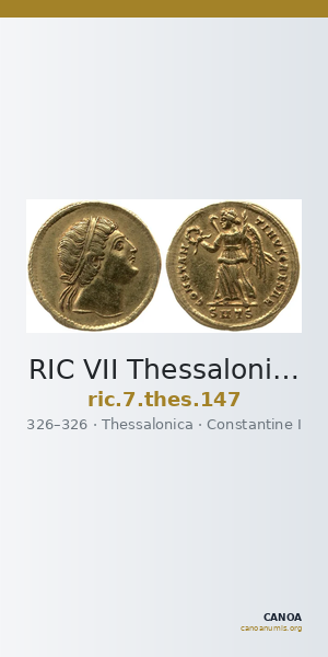 RIC VII Thessalonica 147 — CANOA