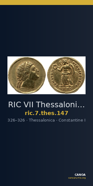RIC VII Thessalonica 147 — CANOA