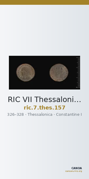 RIC VII Thessalonica 157 — CANOA