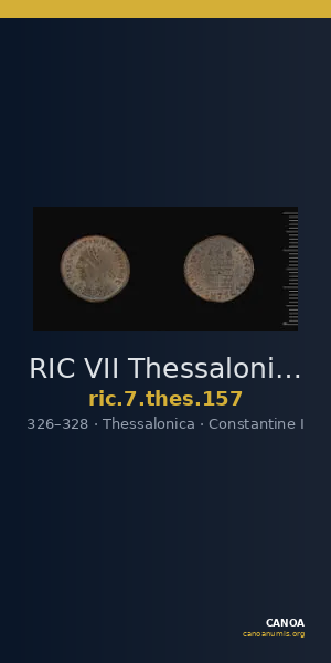 RIC VII Thessalonica 157 — CANOA