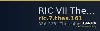 RIC VII Thessalonica 161 — CANOA