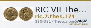 RIC VII Thessalonica 174 — CANOA