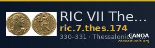 RIC VII Thessalonica 174 — CANOA
