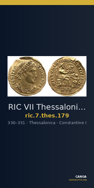 RIC VII Thessalonica 179 — CANOA