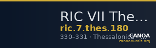 RIC VII Thessalonica 180 — CANOA